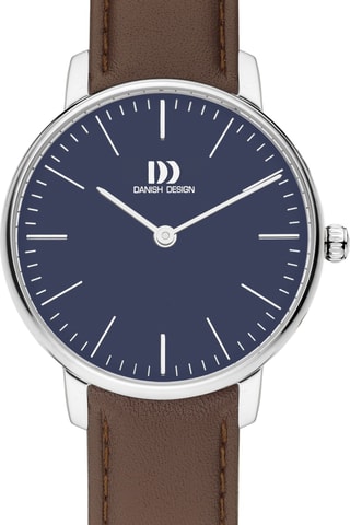 Reloj de cuarzo de piel Koltur - Marrón y plateado