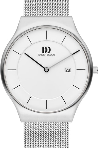 Reloj de cuarzo de acero de eslabones Långeland - Plateado