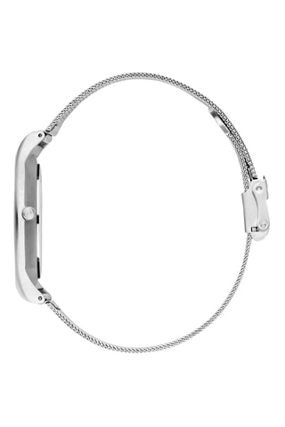 Reloj de cuarzo de acero de eslabones Långeland - Plateado