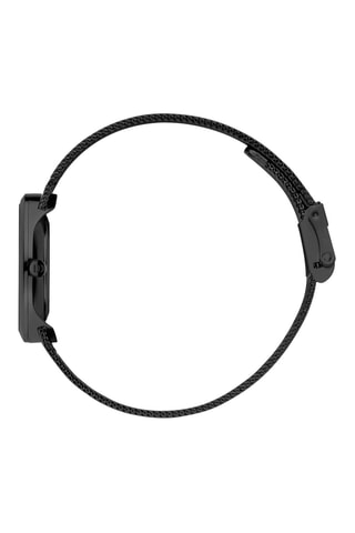 Reloj de cuarzo de acero Rome - Negro