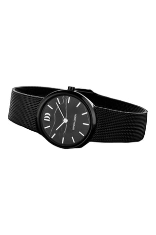 Reloj de cuarzo de acero Rome - Negro