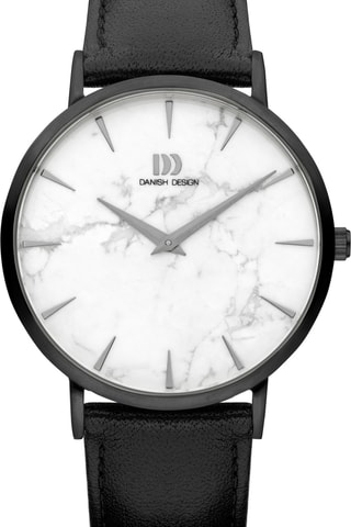 Reloj de cuarzo de piel Shanghai - Negro