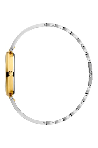 Reloj de cuarzo de acero Rachel - Plateado y dorado