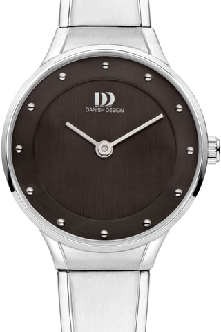 Reloj de cuarzo de acero Anthea - Plateado