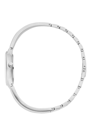 Reloj de cuarzo de acero Anthea - Plateado