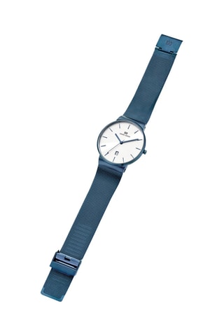 Reloj de cuarzo de acero Tåge - Azul
