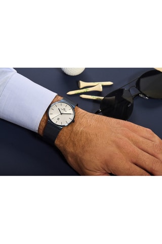 Reloj de cuarzo de acero Tåge - Azul