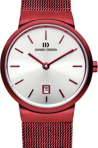 Reloj de cuarzo de acero Tåge - Rojo