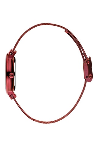 Reloj de cuarzo de acero Tåge - Rojo