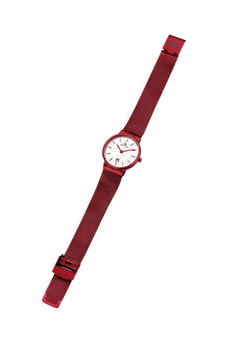 Reloj de cuarzo de acero Tåge - Rojo