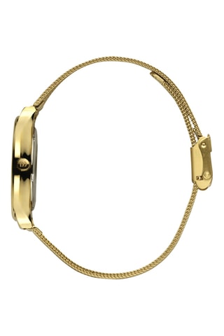 Reloj de cuarzo de acero Georgia - Dorado
