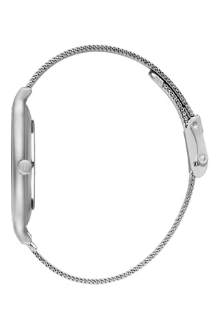 Reloj de cuarzo de acero - Plateado