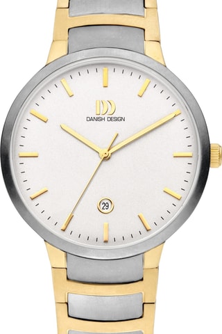 Reloj de cuarzo de titanio Farø - Plateado y dorado