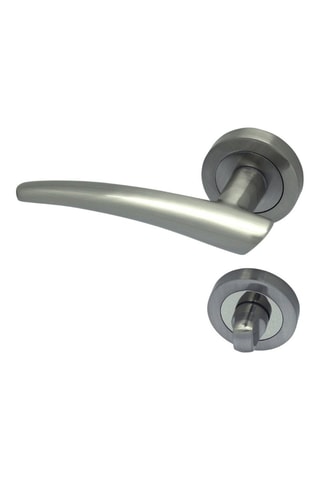 Poignée à condamnation Bergame - Finition satin nickel - Porte de 30 à 50 mm