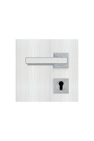 Poignée à cylindre Premium - Chromé et chêne blanc - Porte de 30 à 50 mm