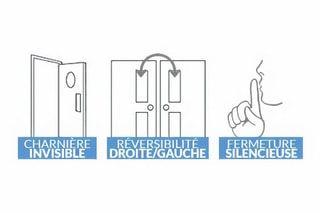 Bloc-porte d'intérieur Seymour - Imitation chêne clair - 83 x 204 cm