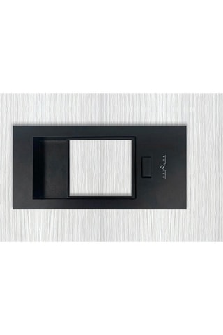Bloc-porte d'intérieur Miro avec poignée Exclusive - Imitation chêne blanc et noir - 73 x 204 cm