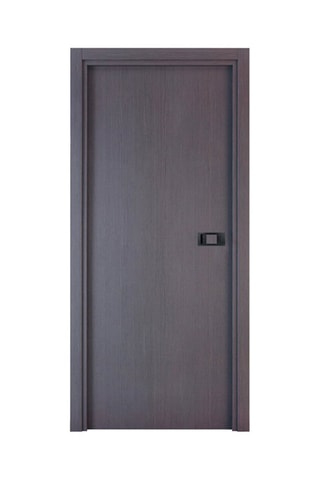 Bloc-porte d'intérieur Miro avec poignée Exclusive - Imitation chêne cendré et noir - 83 x 204 cm