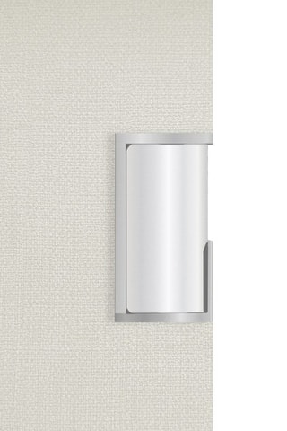 Poignée rectangulaire pour porte coulissante Design - Chromé brillant - Pour porte de 40 mm