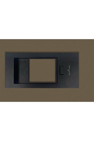 Bloc-porte d'intérieur Miro avec poignée Exclusive - Imitation cuir lichen - 83 x 204 cm