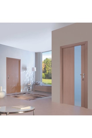 Bloc-porte d'intérieur Enzo - Imitation chêne gris - 93 x 204 cm