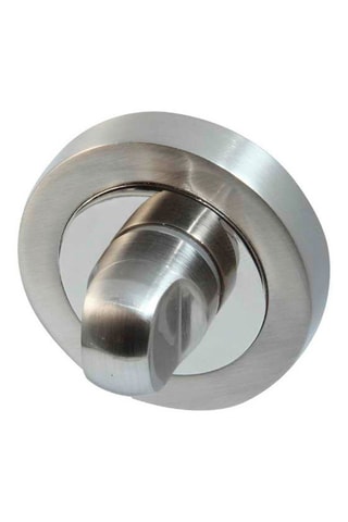 Poignée à condamnation Vérone - Finition chromé et satin nickel - Pour porte de 30 à 50 mm