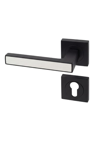 Poignée de porte à cylindre - 12 x 5,8 x 4,7 cm - Finition aspect chêne blanc