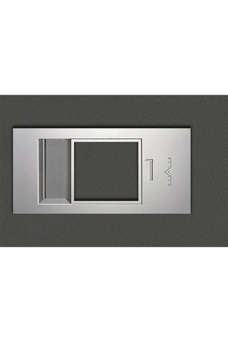 Bloc-porte d'intérieur Miro avec poignée Exclusive - Imitation cuir basalt et gris - 83 x 204 cm
