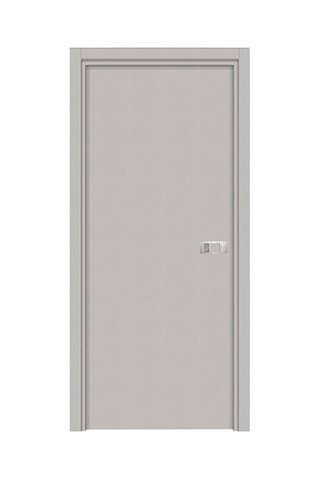 Bloc-porte d'intérieur Miro avec poignée Exclusive - Imitation cuir argile et gris - 73 x 204 cm