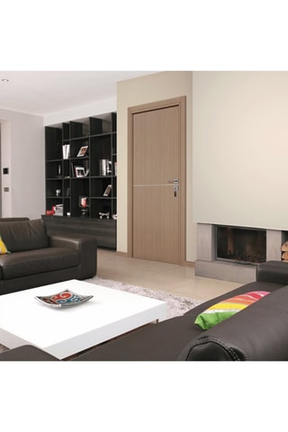 Bloc-porte d'intérieur Riva - Imitation chêne gris - 93 x 204 cm