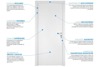 Bloc-porte d'intérieur Seymour - Imitation chêne clair - 73 x 204 cm