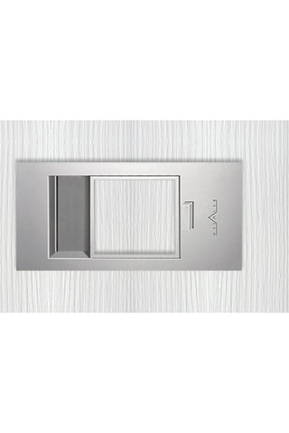 Bloc-porte d'intérieur Miro avec poignée Exclusive - Imitation chêne blanc et gris - 73 x 204 cm