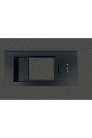 Bloc-porte d'intérieur Miro avec poignée Exclusive - Imitation cuir Basalt et noir - 83 x 204 cm