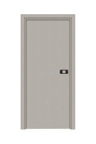 Bloc-porte d'intérieur Miro avec poignée Exclusive - Imitation cuir argile et noir - 83 x 204 cm