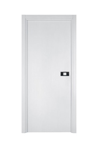 Bloc-porte d'intérieur Miro avec poignée Exclusive - Imitation chêne blanc et noir - 83 x 204 cm