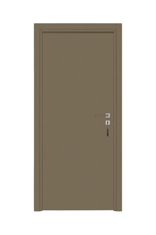 Bloc-porte d'intérieur Miro - Imitation cuir lichen - 83 x 204 cm