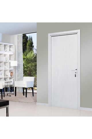 Bloc-porte d'intérieur Miro - Imitation chêne blanc - 63 x 204 cm