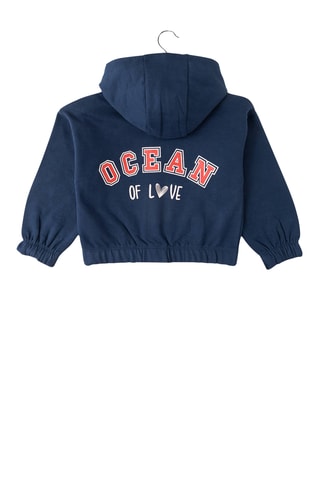 Veste à capuche - Bleu