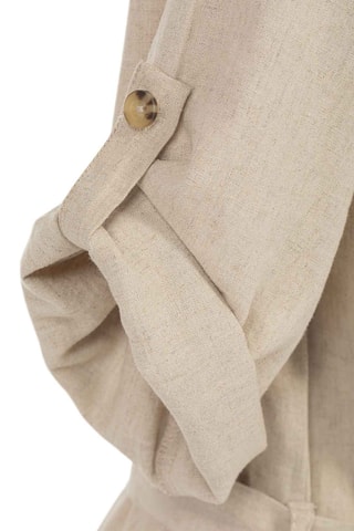 Robe en lin Pitro - Gris