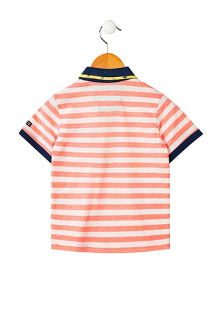 Polo Astika - Blanc et bleu marine 