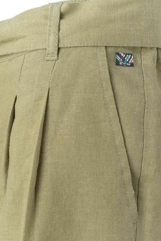 Short en lin - Kaki