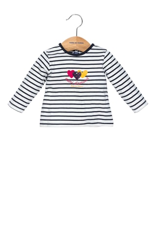 Ensemble robe salopette et T-shirt - Terre de Marins - Rouge
