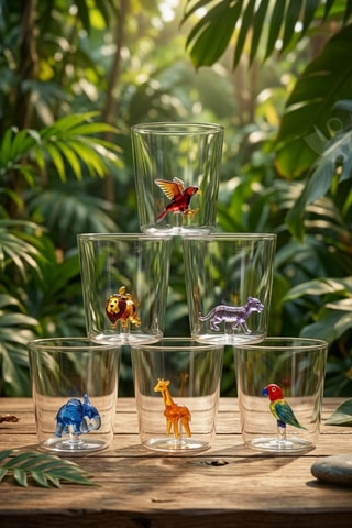 6 vasos de vidrio de borosilicato Savan Family - 30 cl