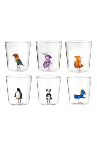 6 vasos de vidrio de borosilicato Pet Friends - 30 cl