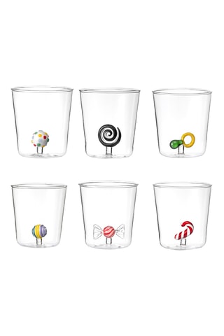 6 vasos de vidrio de borosilicato Candies - 30 cl