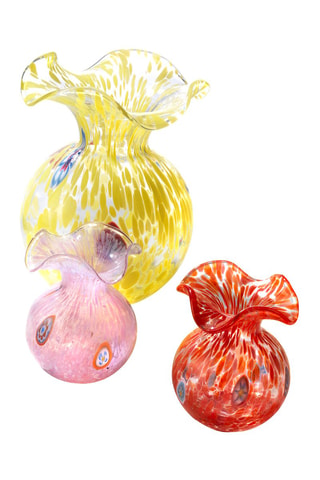 Jarrón Murrine - 25 cm - Transparente