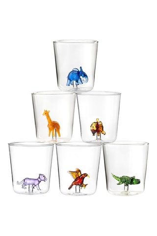 6 vasos de vidrio de borosilicato Savana Family - 30 cl