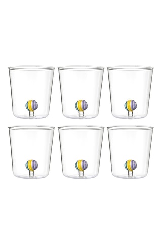 6 vasos de vidrio de borosilicato Candies - 30 cl