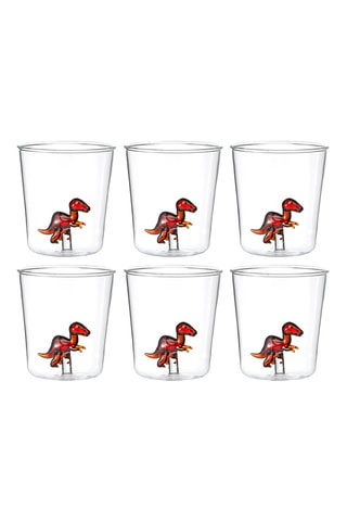 6 vasos de vidrio de borosilicato Dinos - 30 cl