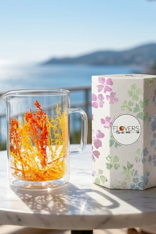 Jarra de vidrio de borosilicato Flovers - 1,1 l